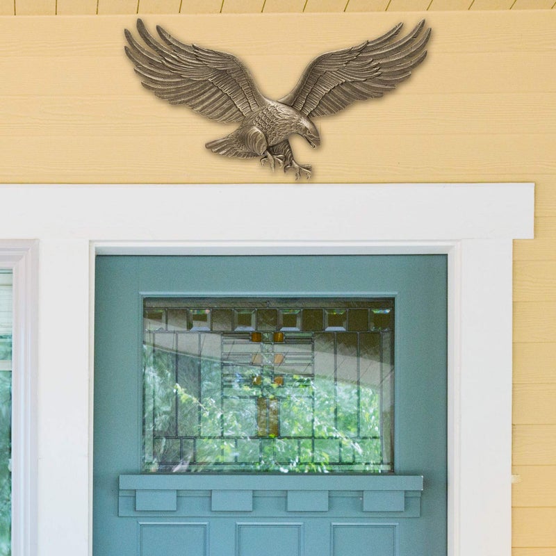 Whitehall Products Decorative Wall Eagle, 24-Inch, Antique Brass - Image 4